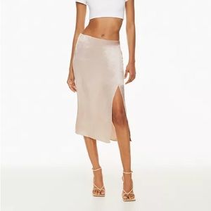 Aritzia Babaton Eames Slip Skirt, Colour Denude, Size 6